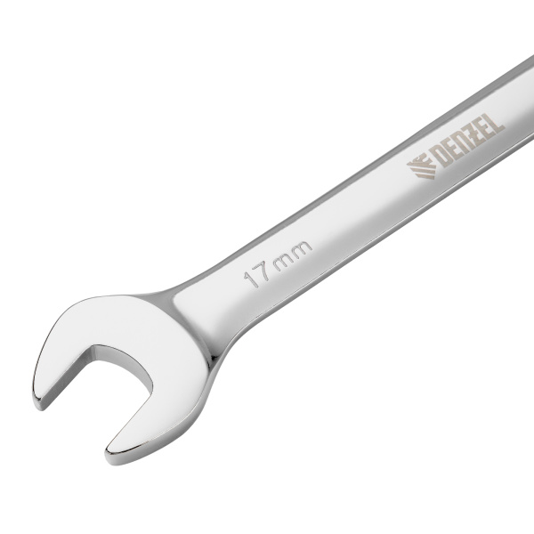 Ключ комбинированный, с трещеткой, 17 мм Denzel