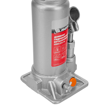 Домкрат гидравлический бутылочный, 3 т, h подъема 178-343 мм, в пластиковом кейсе Matrix цена