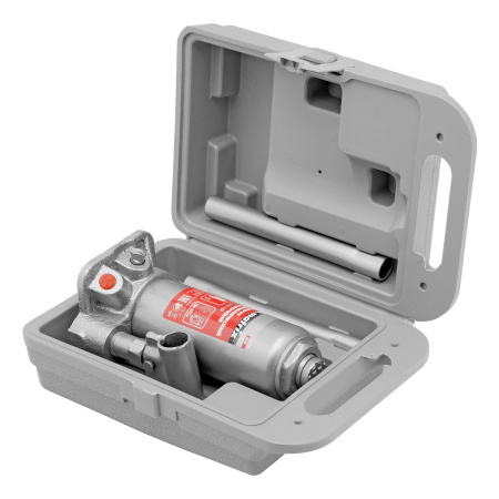 Домкрат гидравлический бутылочный, 4 т, высота подъема 194-372 мм, в пластиковый кейсе Matrix цена