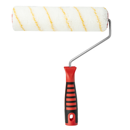 Валик для внутренних работ синтетический, с двухком.ручкой, 250 мм, ворс 12 мм, D 48 мм, D ручки 6 мм, полиакрил Matrix цена