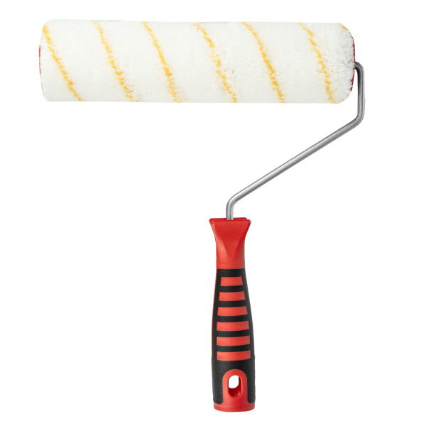 Валик для внутренних работ синтетический, с двухком.ручкой, 250 мм, ворс 12 мм, D 48 мм, D ручки 6 мм, полиакрил Matrix цена