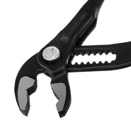 Клещи переставные 180 мм, кнопочный механизм, хром-ванадий, обливные рукоятки Matrix