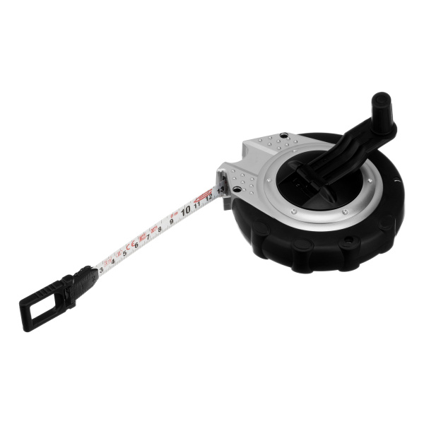 Рулетка геодезическая 30 м х 13 мм, закрытый корпус, металлическая лента, нейлон Gross цена