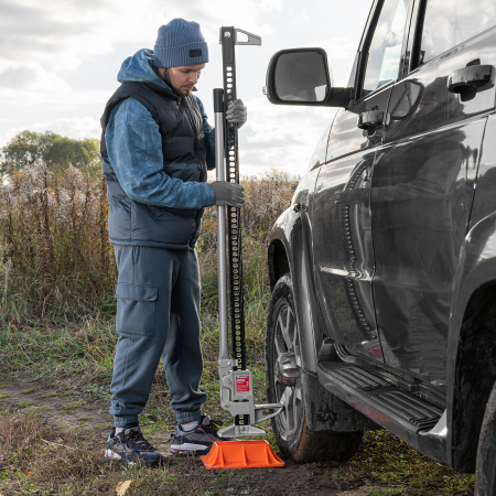 Домкрат реечный, 3 т, высота подъема 115-1315 мм, High Jack Matrix цена