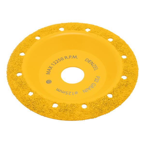 Чашка твёрдосплавная зачистная,125 мм, Наклонная, мелкое зерно #32// Denzel