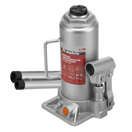 Домкрат гидравлический бутылочный, 10 т, h подъема 230-460 мм Matrix цена