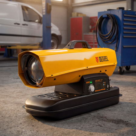 Дизельная тепловая пушка DHG-25i, 25 кВт, 600 м3/ч, прямой нагрев, термостат Denzel