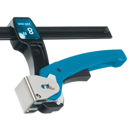 Струбцина реечная быстрозажимная 8, металлический корпус, рычажный храповой механизм, 200 мм Gross цена