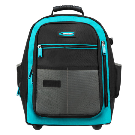 Рюкзак для инструмента, 440х350х250мм, выдвижная рукоятка, колеса Gross цена