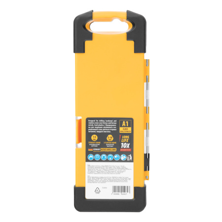 Набор сверл по металлу, 2-8мм, Р6М5К8-TiN, Golden Tip, 6 шт Denzel