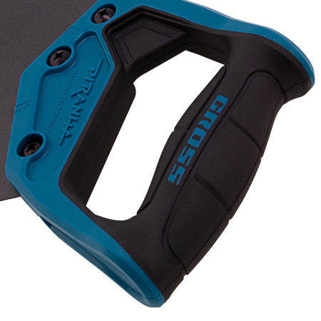 Ножовка по дереву "Piranha", 450 мм, 11-12 TPI, зуб-3D, каленый зуб, тефлоновое покрытие полотна, двухкомпонентная рукоятка Gross цена