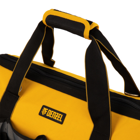 Сумка для инструмента, 500х245х300 мм, 20 карман.,съемный органайз. 10 карман.,наплеч. рем. Denzel цена