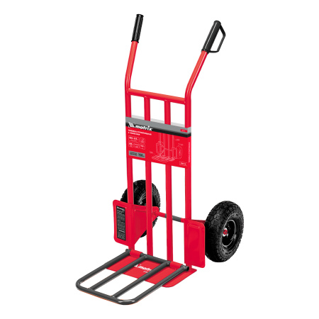 Тележка 2-х колесная, облегченная, грузоподъемность 150кг, откидная платформа 430х355мм Matrix цена