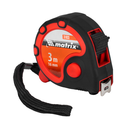 Рулетка Status 3 fixations,3 м х 16 мм,двухкомпонентный корпус,3 фиксации ленты Matrix цена