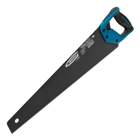 Ножовка по дереву "Piranha", 550 мм, 11-12 TPI, зуб-3D, каленый зуб, тефлоновое покрытие полотна, двухкомпонентная рукоятка Gross цена