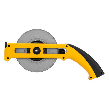 Рулетка геодезическая 50 м х 13 мм, открытый корпус, металлическая лента Denzel цена