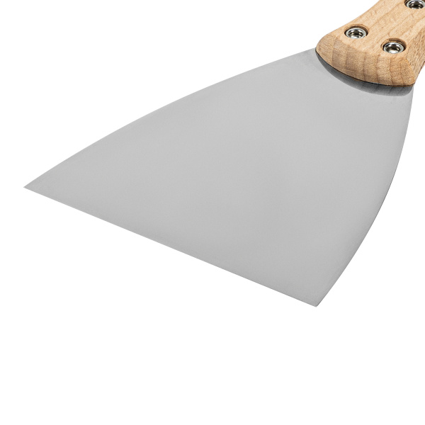 Шпательная лопатка из нержавеющей стали, 100 мм, буковая рукоятка, EFP Matrix цена