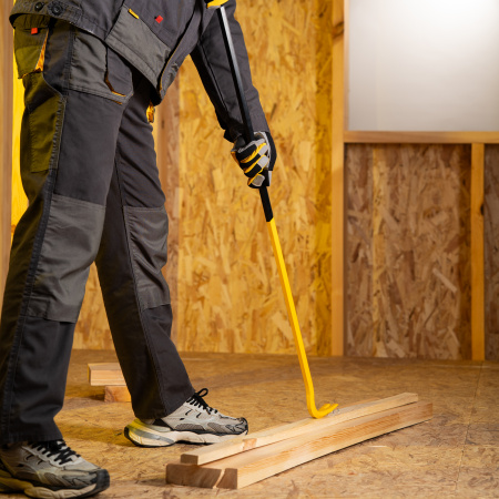 Лом-гвоздодер, 1200 мм, шестигранный 19 мм, окрашенный, сталь 65 Denzel цена