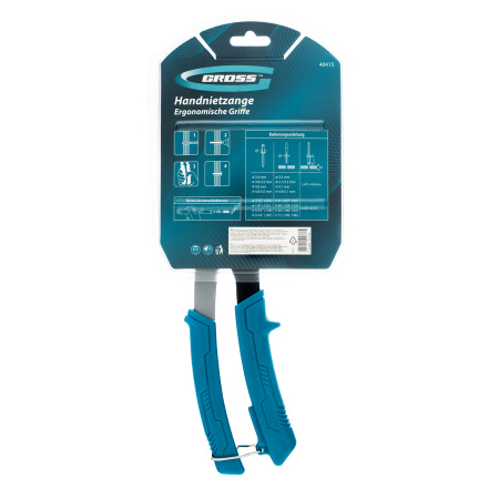 Заклепочник ручной, 260 мм, заклепки 2,4-3,2-4,0-4,8 мм Gross цена