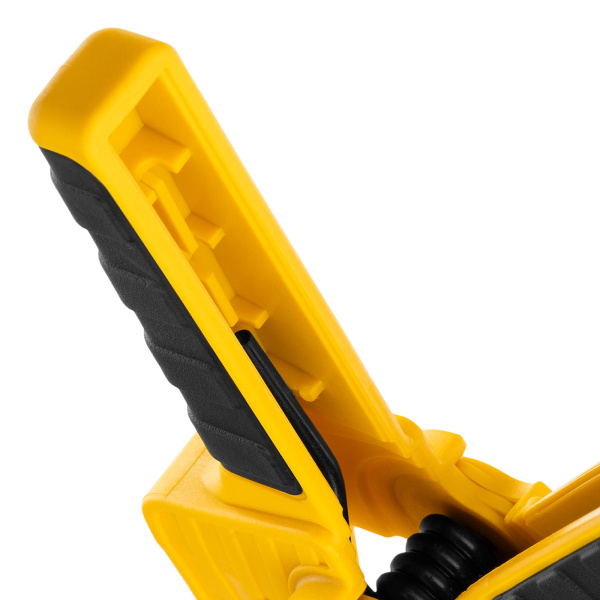 Струбцина клещеобразная, удлиненная 75 х 110 мм двухкомпонентные рукоятки Denzel цена