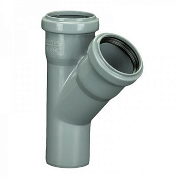 Тройник ПП 50х50/45 для внутренней канализации ПОЛИТЭК