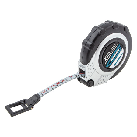 Рулетка геодезическая 20 м х 13 мм, закрытый корпус, металлическая лента, нейлон Gross цена