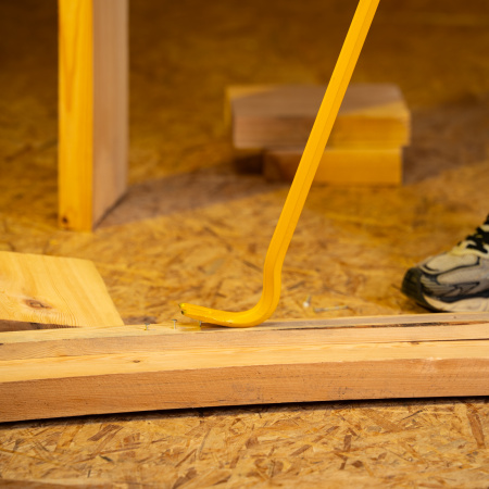 Лом-гвоздодер, 1200 мм, шестигранный 19 мм, окрашенный, сталь 65 Denzel цена