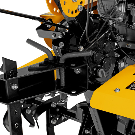 Мотоблок DPT-270SB, 7 л.с., ремен.сцеп, фрез 3х4, ШОМ, без колес, передачи 2В/1Н Denzel