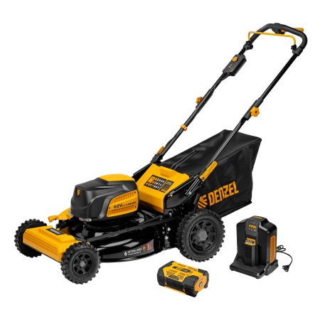 Газонокосилка аккумуляторная бесщет., RLMS560-62, привод, 560 мм, Li-ion, 62В Denzel цена