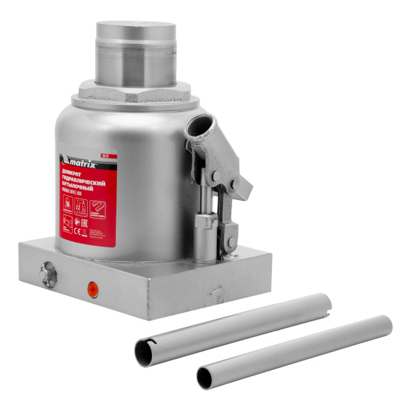 Домкрат гидравлический бутылочный, 50 т, h подъема 236-356 мм Matrix цена