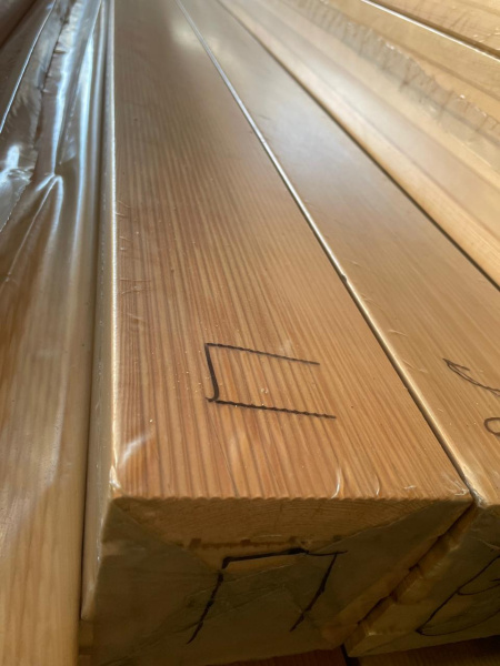 Доска террасная 28х142х4000 Лиственница (Вельвет) Сорт Прима 0.568м2 цена за м2