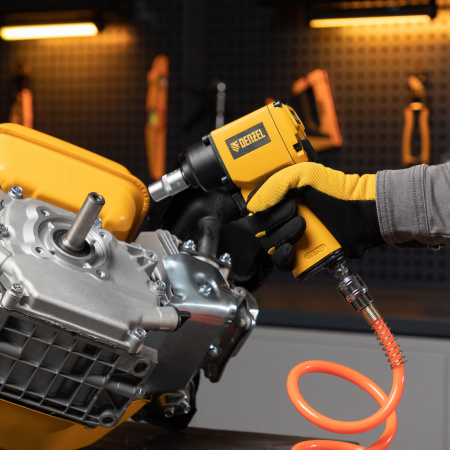 Ударный пневмогайковерт IWS550 Compact, 1/2", 8500 об/мин, 710 Нм Denzel цена