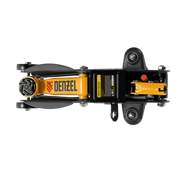 Домкрат гидравлический подкатной с фиксатором, 2 т, 130-330 мм Denzel цена