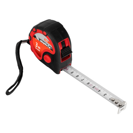 Рулетка Status 3 fixations,3 м х 16 мм,двухкомпонентный корпус,3 фиксации ленты Matrix цена