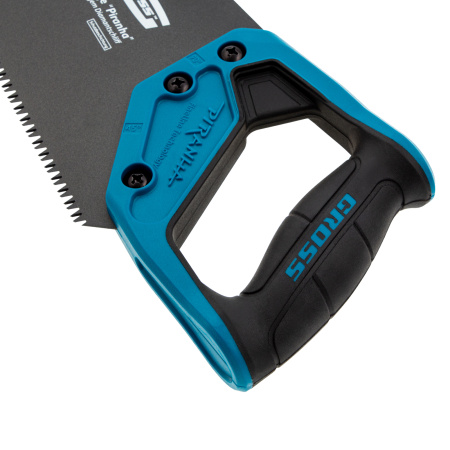 Ножовка по дереву "PIRANHA", 500 мм, 7 TPI, 3D-зуб, тефлоновое покрытие полотна, двухкомпонентная рукоятка Gross цена