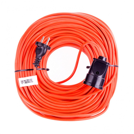 Удлинитель-шнур силовой, 50 м, 1 розетка, 10 A, серия УХ10 Denzel цена