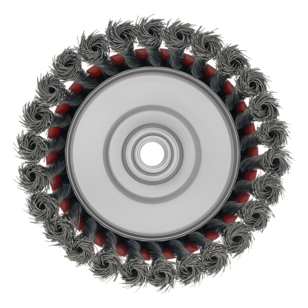 Щетка для УШМ, 125 мм, М14, "чашка", крученая проволока 0.5 мм Matrix