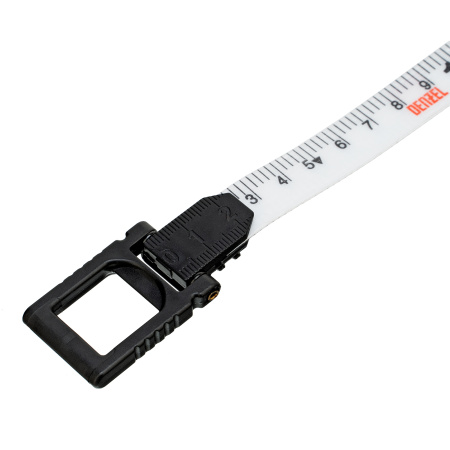 Рулетка геодезическая 20 м х 15 мм, закрытый корпус, фиберглассовая лента Denzel цена