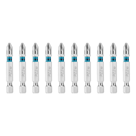 Бита PZ2х50мм, сталь S2, шестигр., 10 шт. Gross
