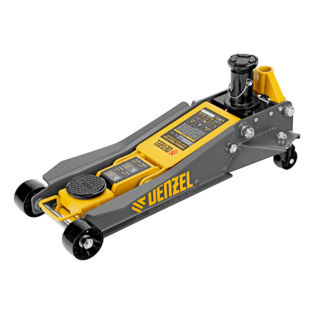 Домкрат гидравлический подкатной, 2/3 т, 98-770 мм, быстрый подъем, низ. подхват, проф, SUV Denzel цена