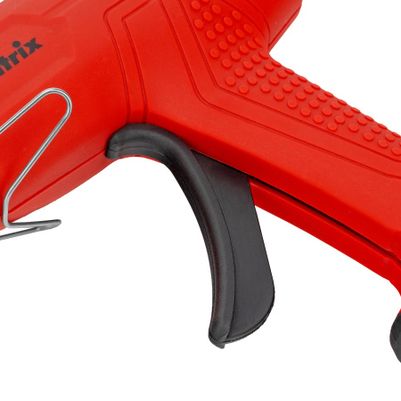 Клеевой пистолет, 11 мм, 40 (100) Вт, 18 г/мин, выключатель и индикатор напряжения Matrix цена