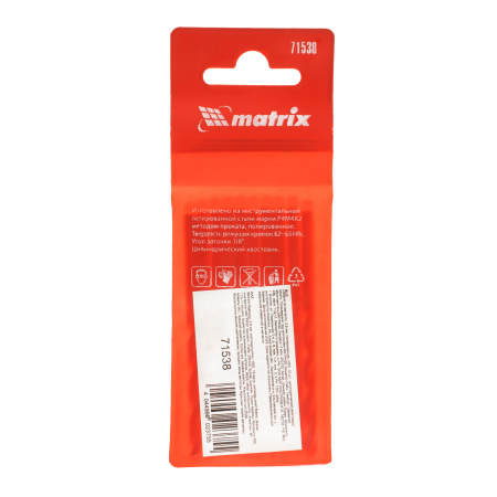 Сверло по металлу, 3.8 мм, полированное, HSS, 10 шт, цилиндрический хвостовик Matrix