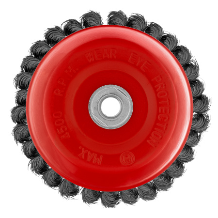 Щетка для УШМ, 150 мм, М14, "чашка", крученая проволока 0.35 мм Matrix