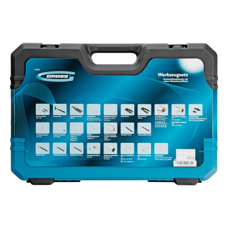 Набор инструментов, 1/4", 1/2", CrV, 120 зубьев, 115 предметов Gross