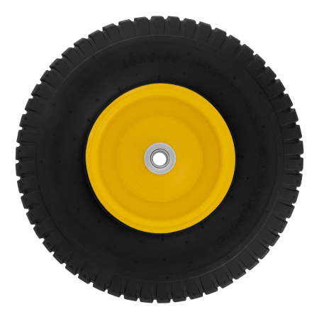 Колесо пневматическое 15/6.00-6, D 370 мм, подш. внут. диам. 16 мм, длина оси 100 мм Denzel цена