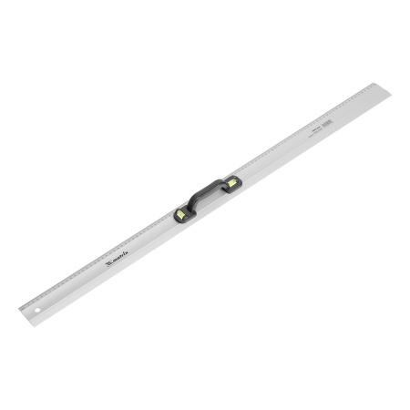 Линейка-уровень, 1000 мм, металлическая, пластмассовая ручка 2 глазка Matrix цена