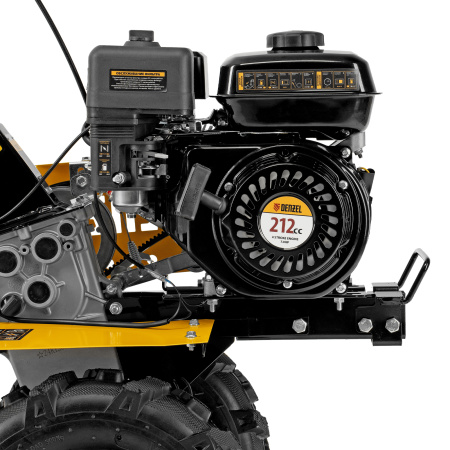 Мотоблок DPT-170, 7 л.с., ремен.сцеп, шир 85 см, глуб 35 см,фрез 3х3,ШОМ,скор 2В/1Н,кол 8" Denzel