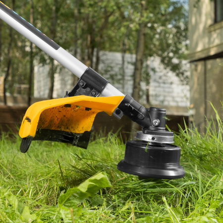 Триммер бензиновый DR-33, 33 см3, неразъемная штанга, состоит из 2 частей Denzel цена