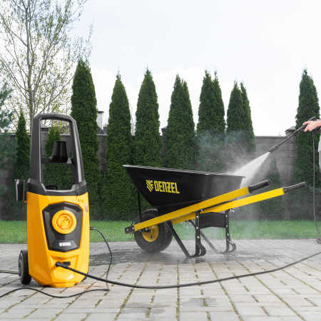 Моечная машина высокого давления R-170, 2000 Вт, 170 бар, 360 л/ч, колесная Denzel