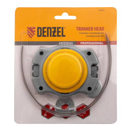Головка триммерная универсальная алюминий, шайба 8 мм, 10 мм Denzel цена